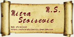 Mitra Stoišević vizit kartica